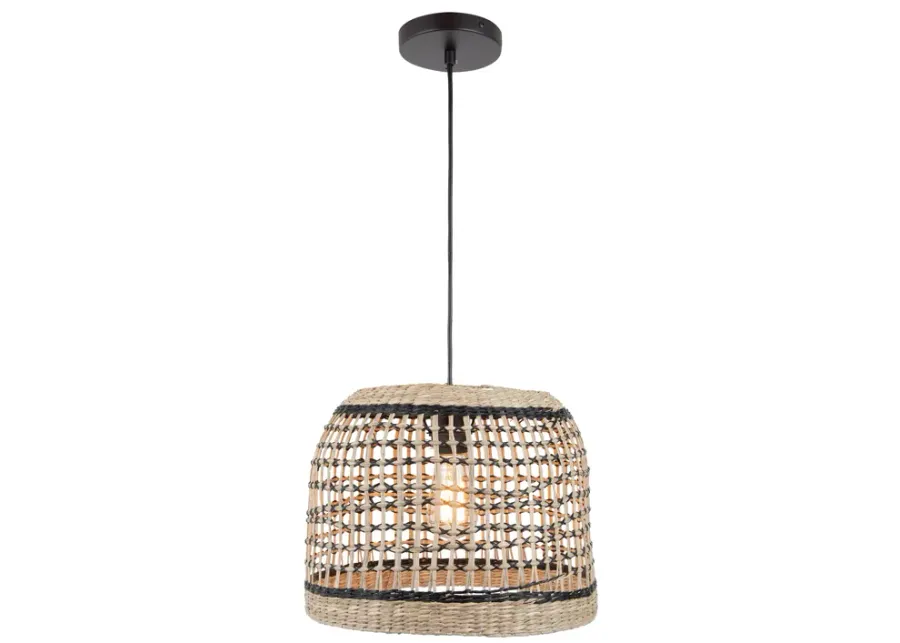 Silay 13" Wide 1-Light Pendant - Black