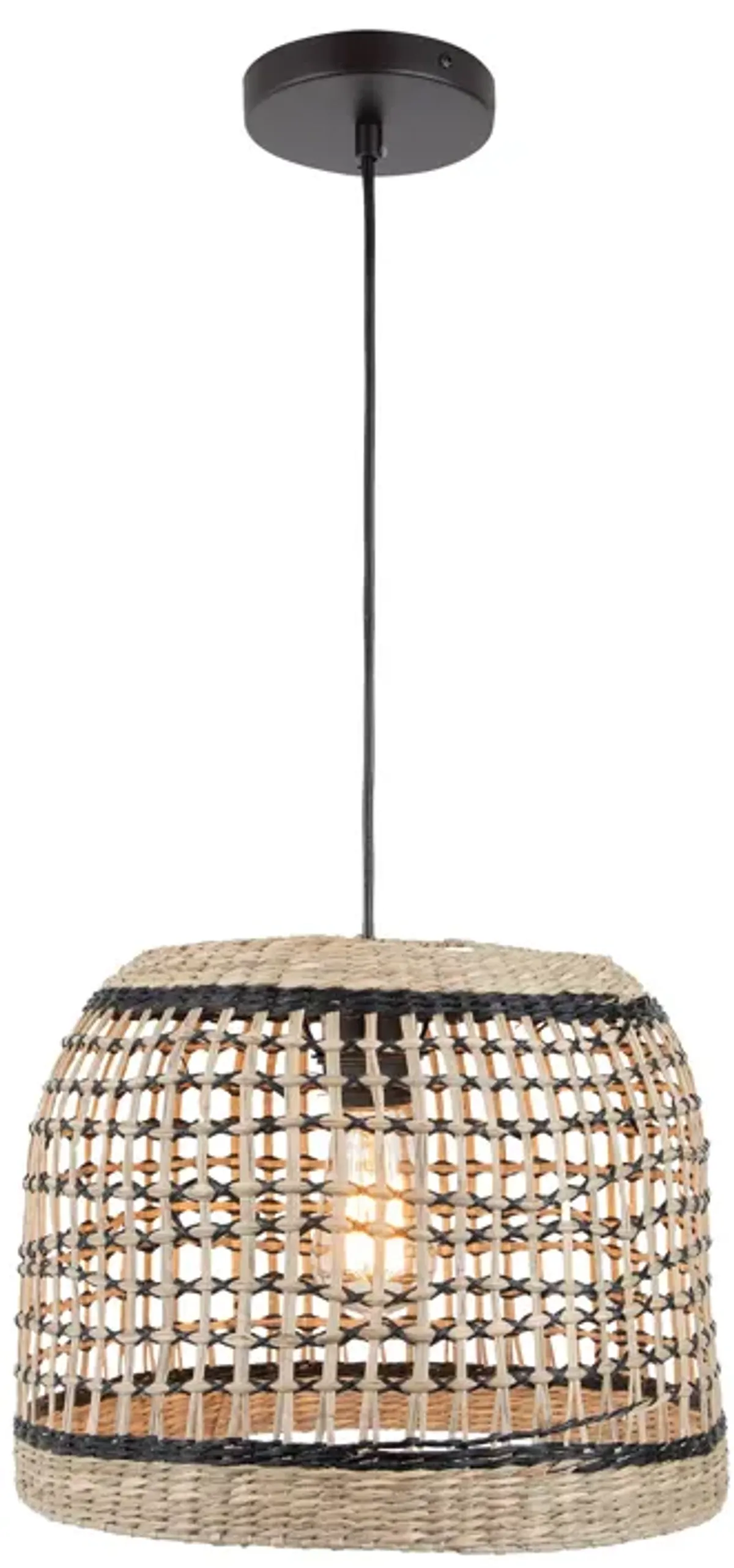 Silay 13" Wide 1-Light Pendant - Black