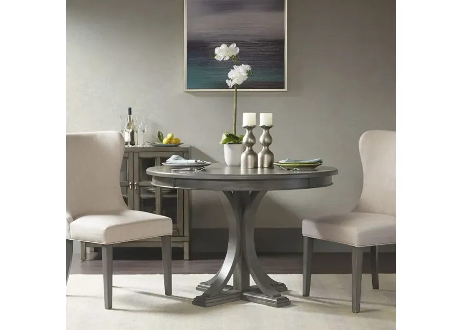 Madison Park Signature Helena Grey Round Dining Table