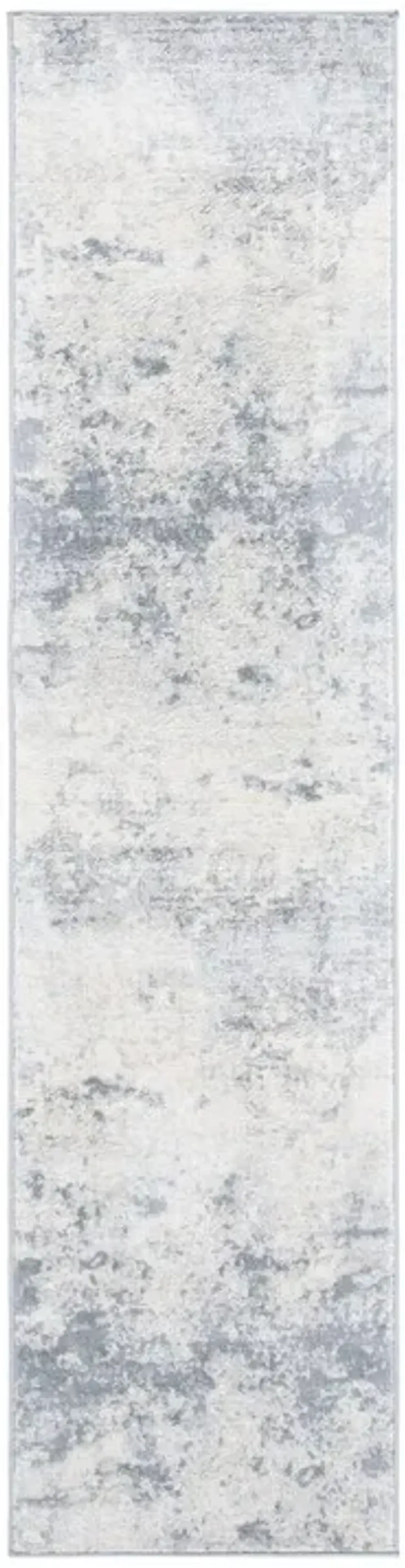 Brentwood 822 Grey / Ivory 2' X 16' Runner Powerloomed Rug