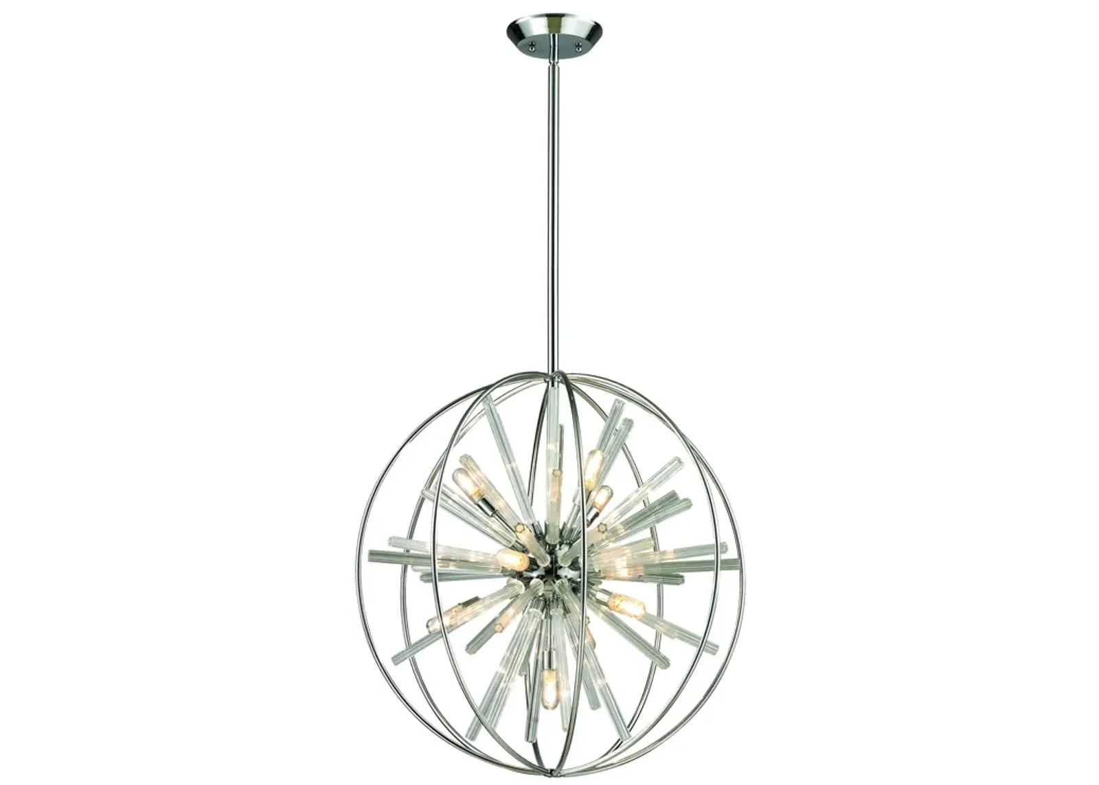 Twilight 22" Wide 10-Light Chandelier - Polished Chrome