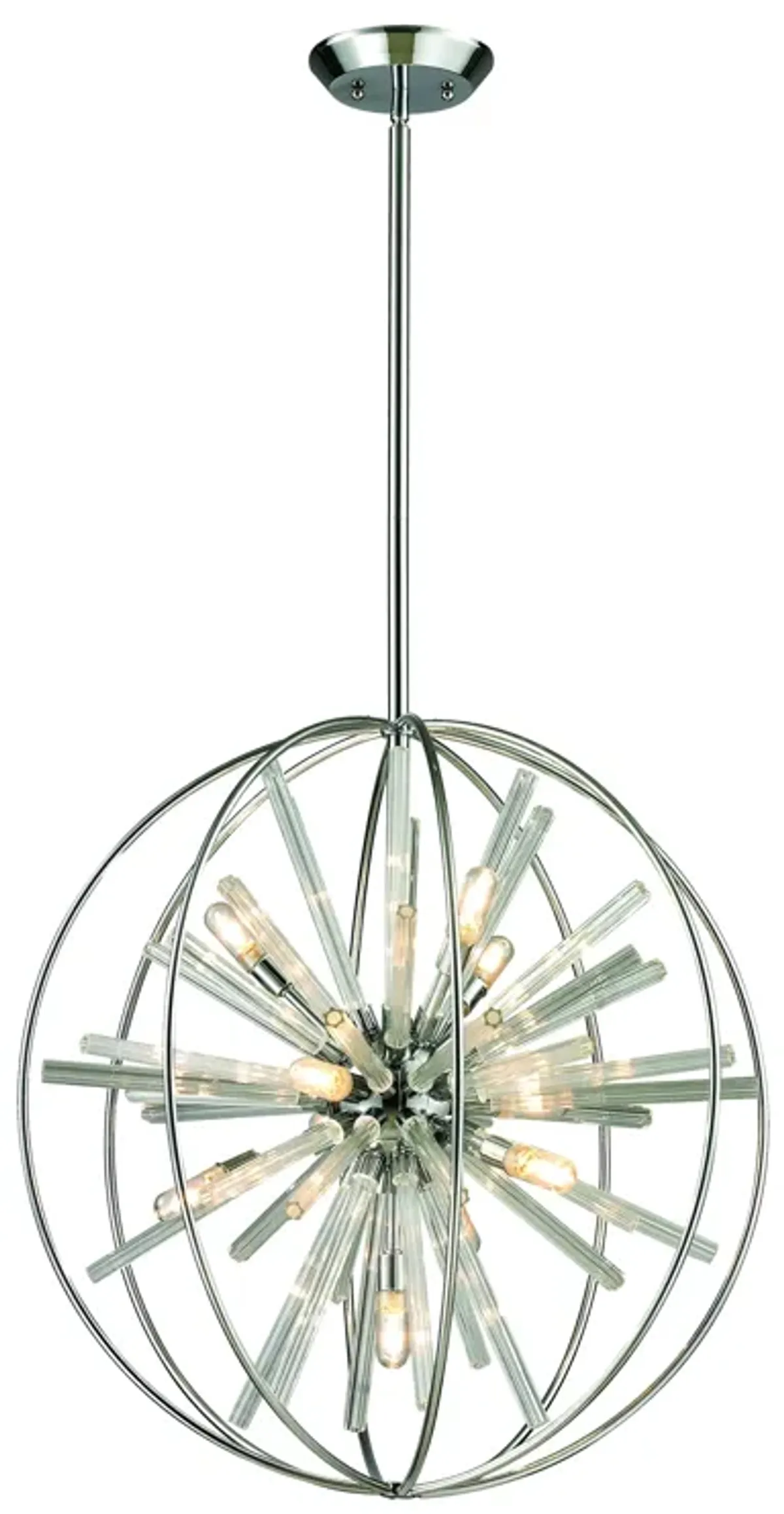 Twilight 22" Wide 10-Light Chandelier - Polished Chrome