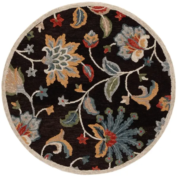 BLOSSOM Hand Tufted 6' x 6' Round area rug