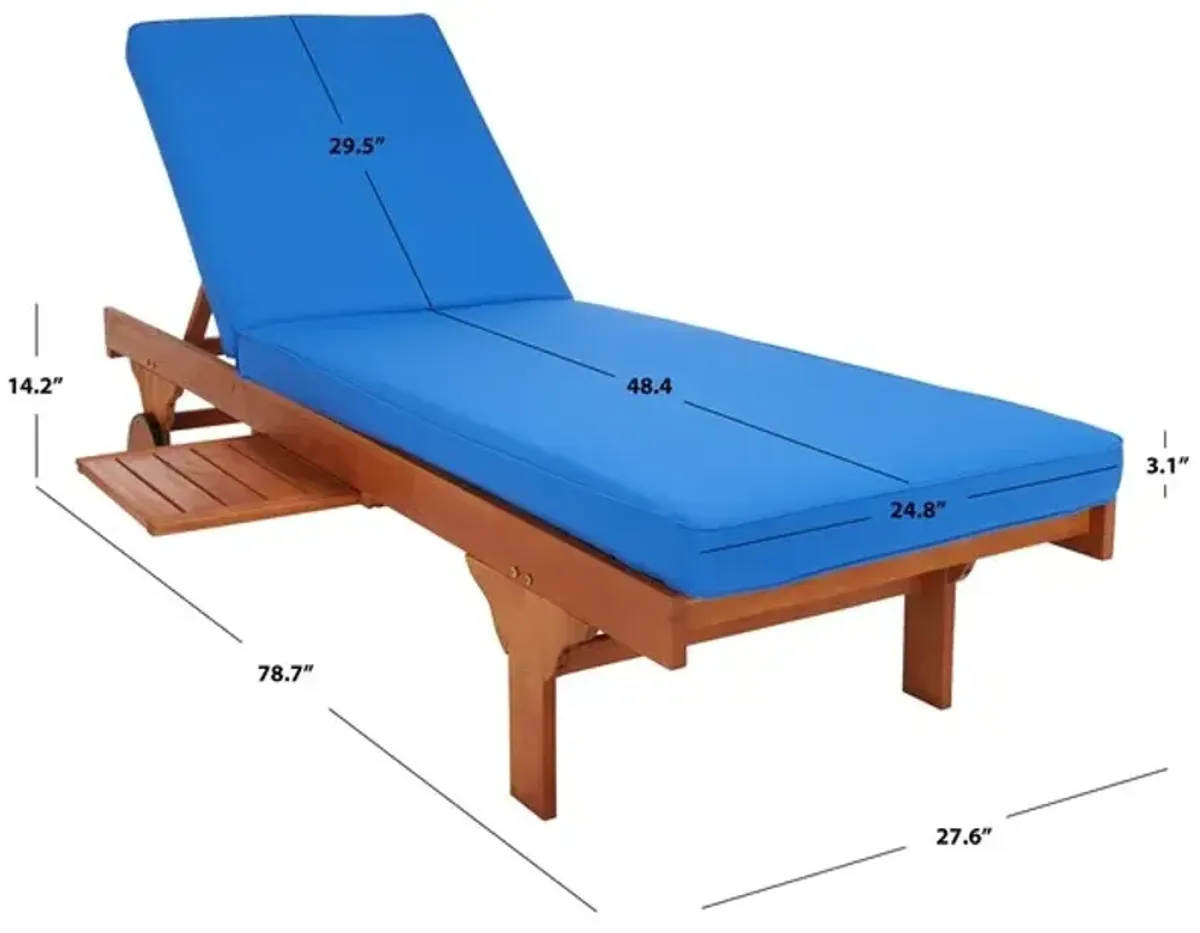 NEWPORT CHAISE LOUNGE CHAIR WITH SIDE TABLE