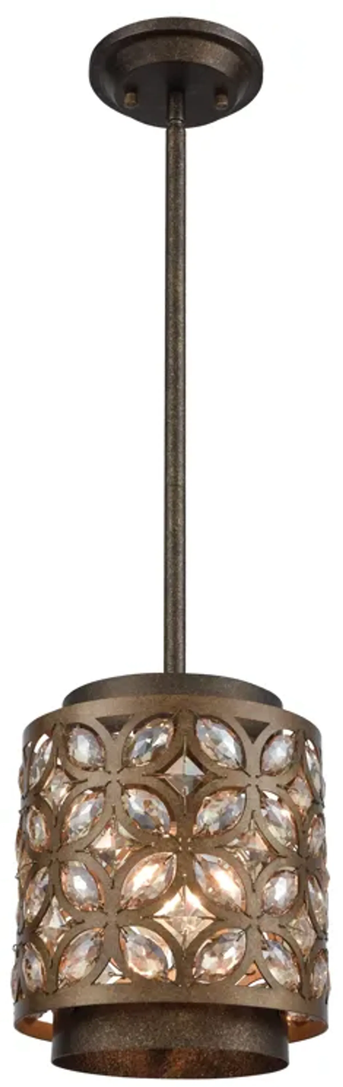 Rosslyn 8" Wide 1-Light Mini Pendant - Mocha