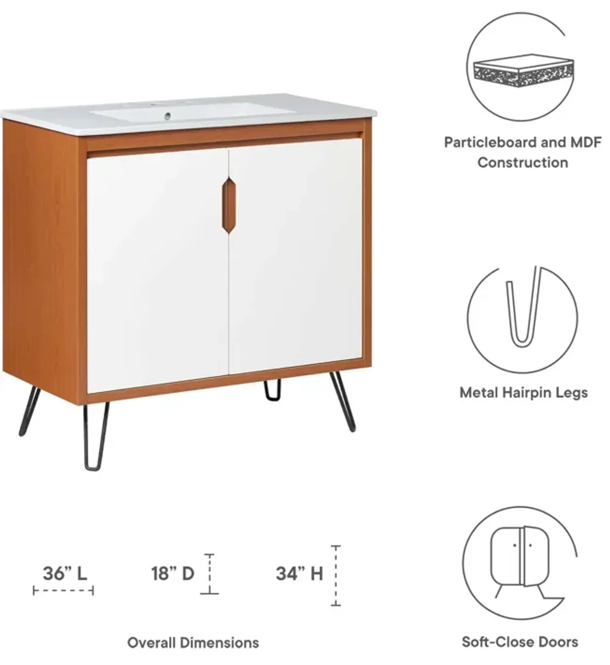 Energize 36" Bathroom Vanity