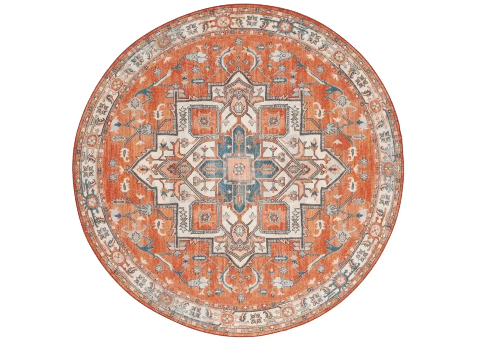 JOURNEY 100 RUST  6'-7' x 6'-7' Round Round Rug