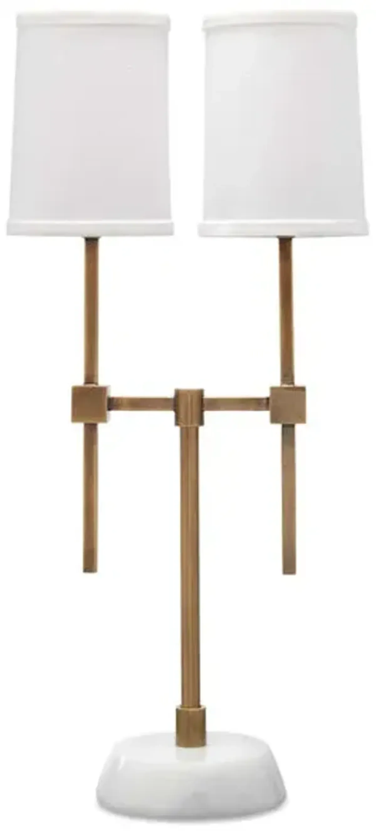 Minerva Twin Shade Console Lamp