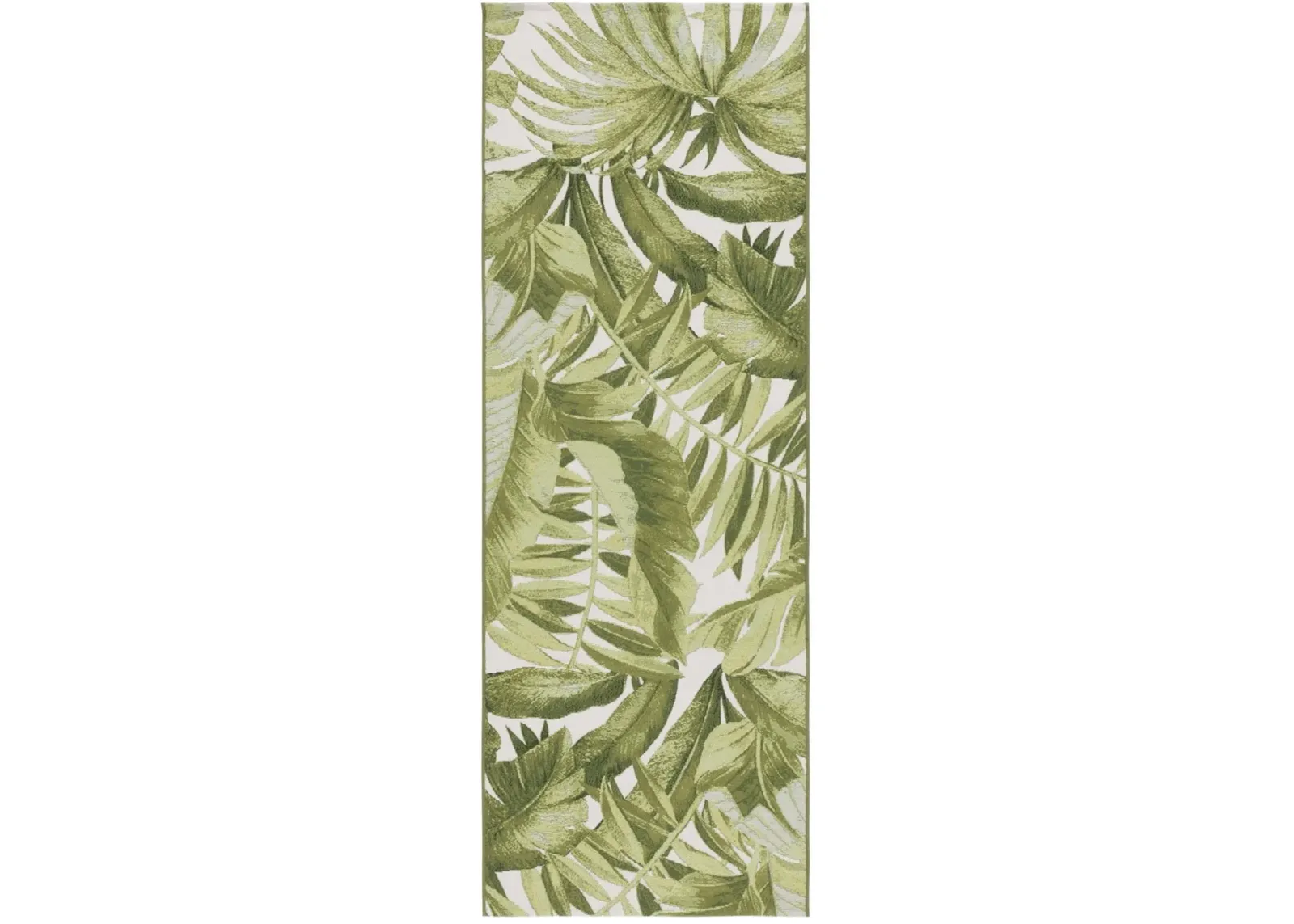 BARBADOS 598 Green 2'-8' X 8' Runner Rug