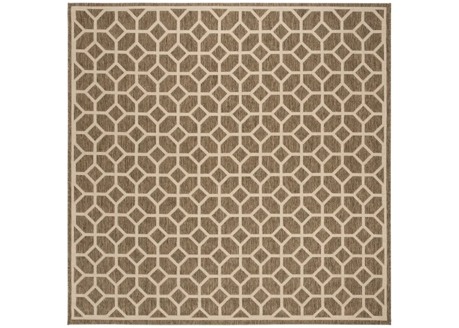 BEACH HOUSE 127 Beige 6'-7' X 6'-7' Square Square Rug