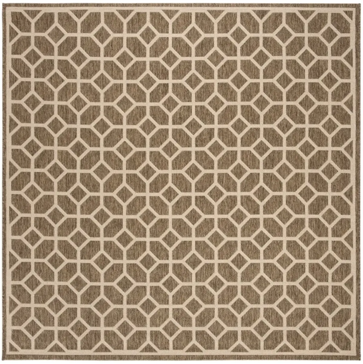 BEACH HOUSE 127 Beige 6'-7' X 6'-7' Square Square Rug