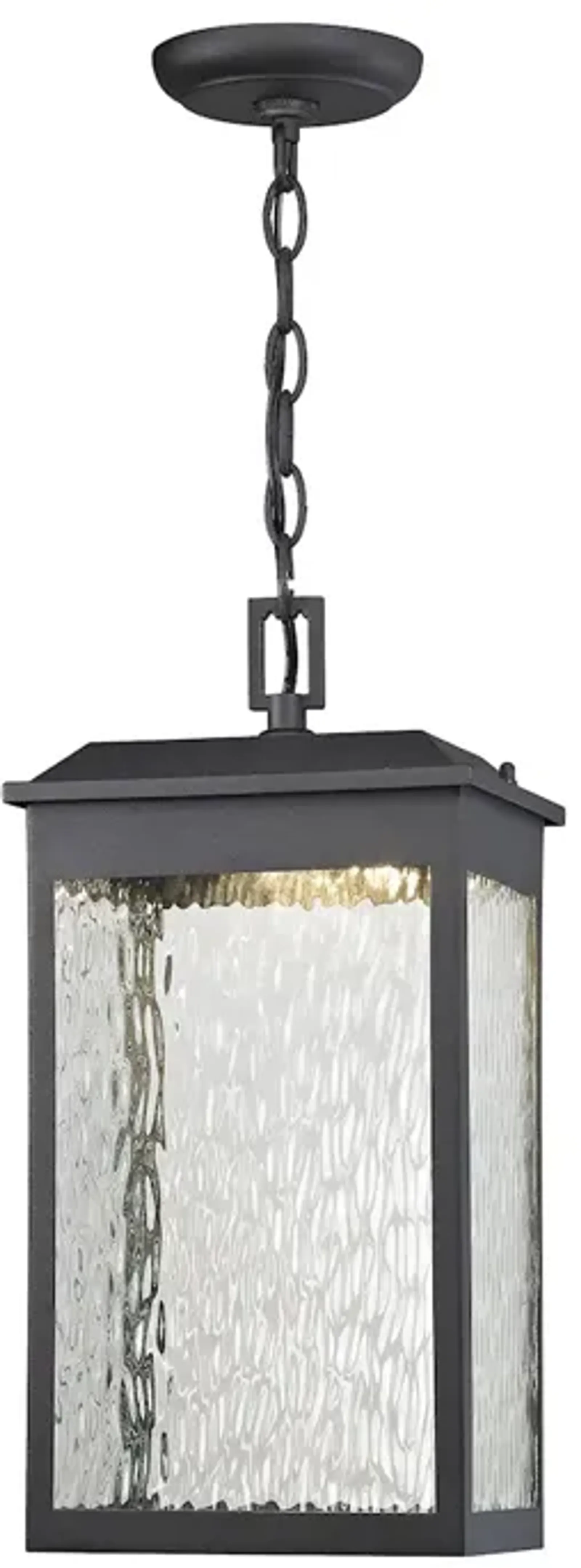 Newcastle 8" Wide 1-Light Outdoor Pendant - Textured Matte Black