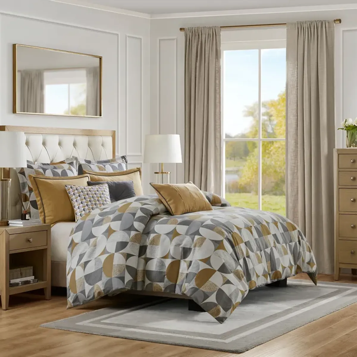 Jacquard Oversized Duvet Style Comforter Set