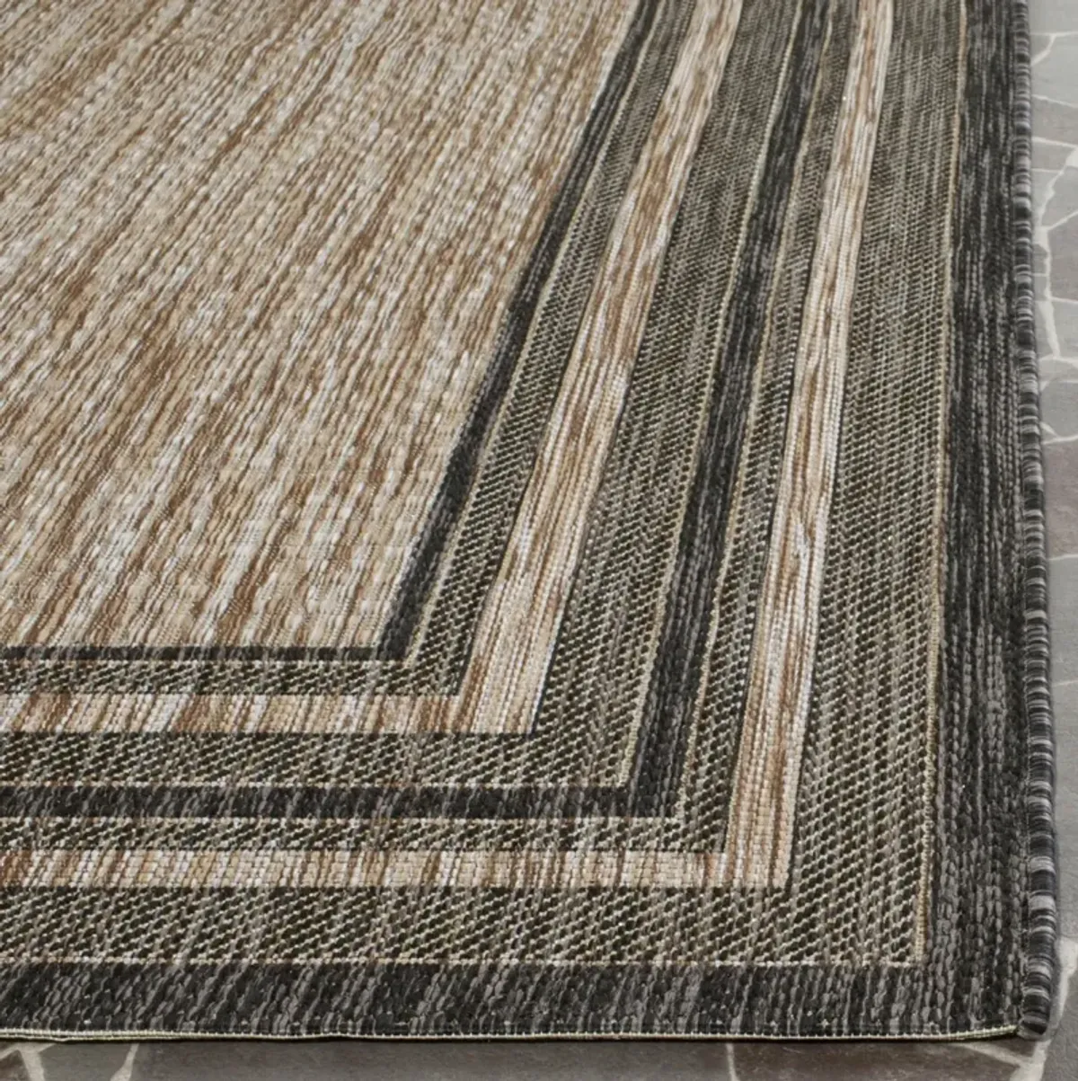 COURTYARD 8475 NATURAL  2'-3' x 18' Runner Rug