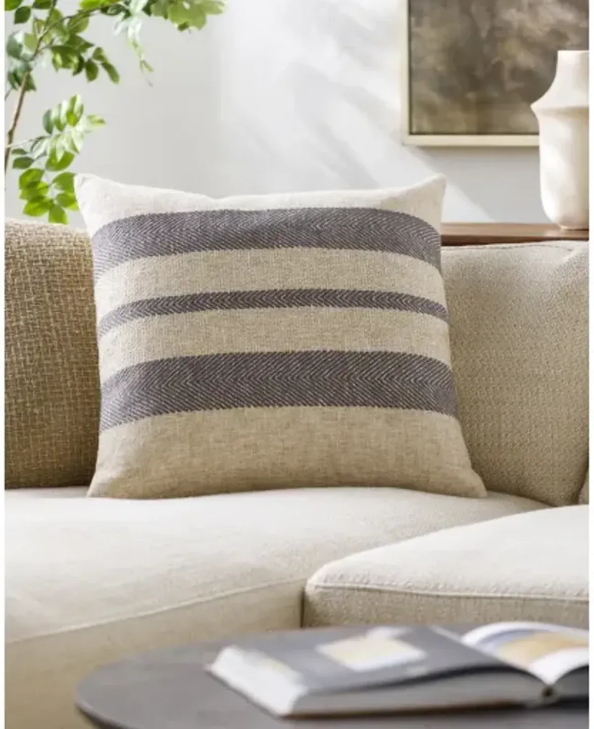 Mobley MEY-003 20"L x 20"W Accent Pillow