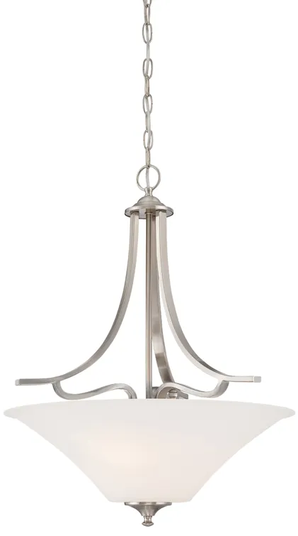 Treme 20" Wide 3-Light Pendant - Brushed Nickel