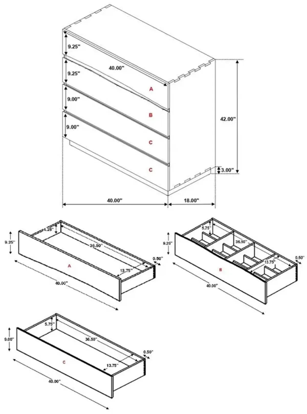 Winslow 4-Drawer Chest