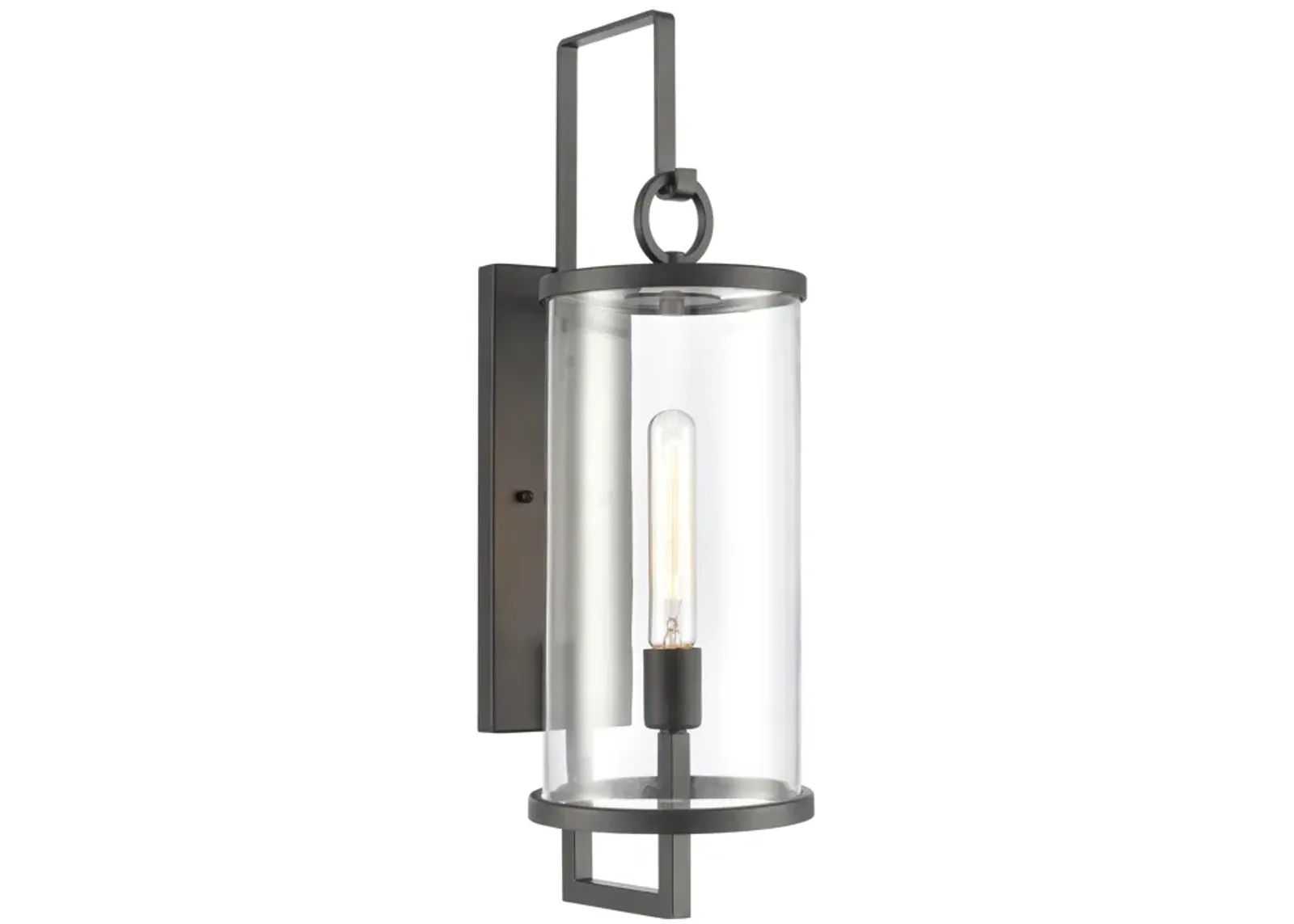 Hopkins 24'' High 1-Light Outdoor Sconce - Charcoal Black