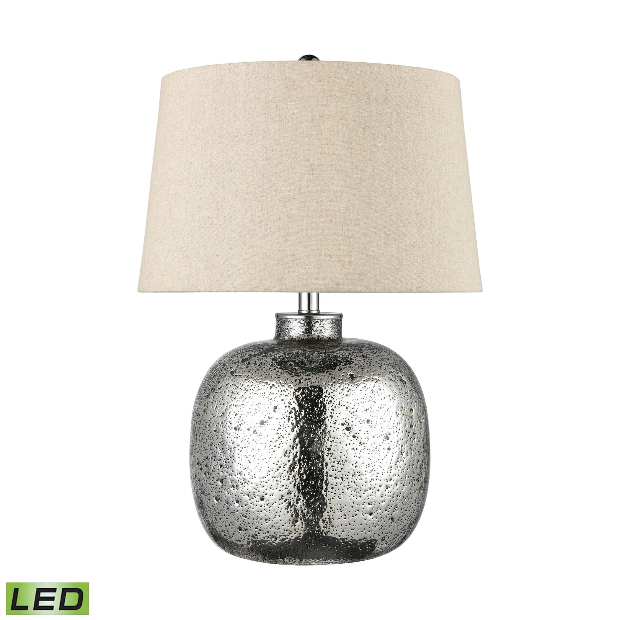 Cicely 24'' High 1-Light Table Lamp - Silver Mercury - Includes LED Bulb