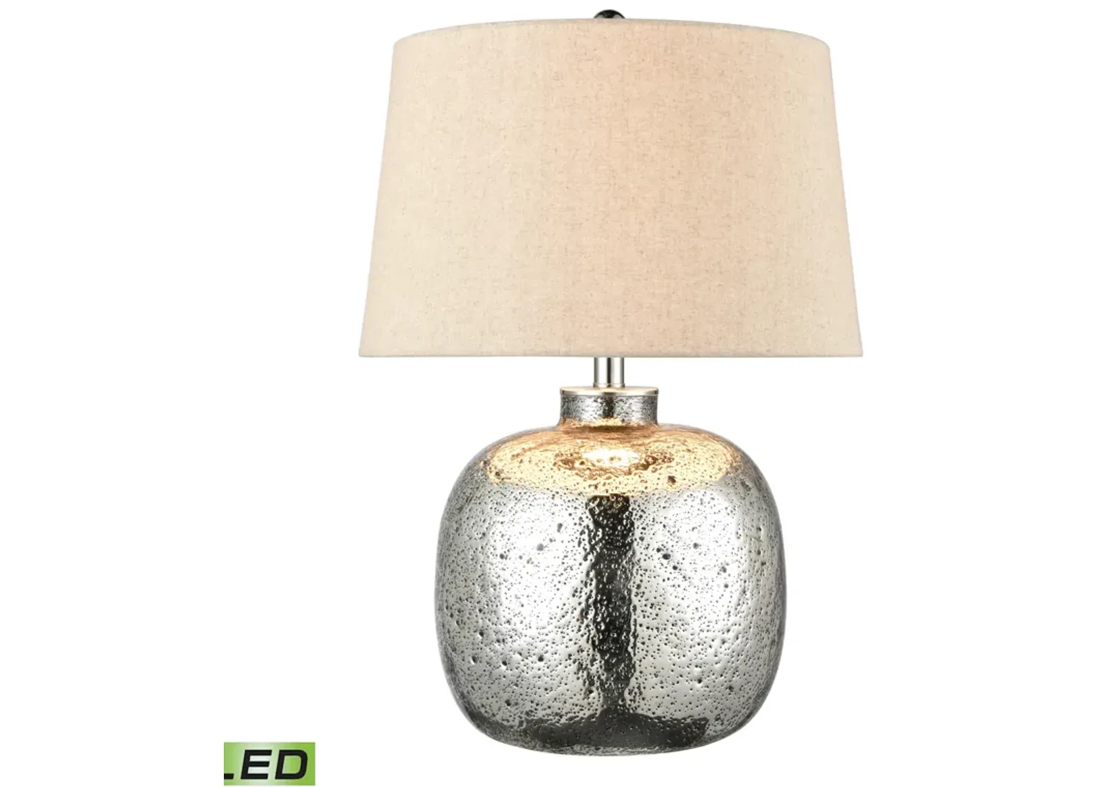 Cicely 24'' High 1-Light Table Lamp - Silver Mercury - Includes LED Bulb