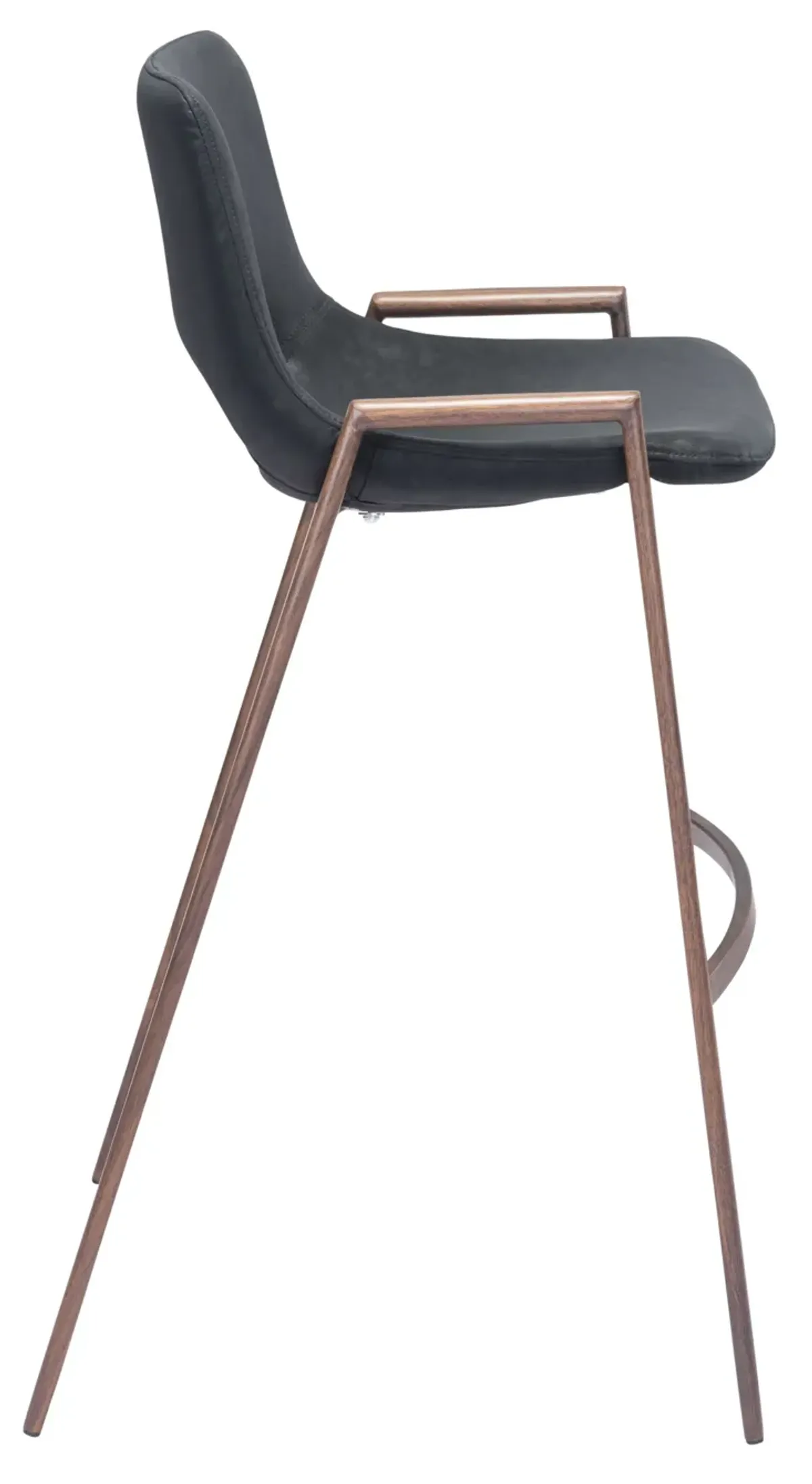 Desi Barstool (Set of 2) Black & Walnut