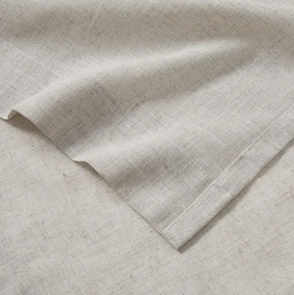 Madison Park Kyler Natural Linen Blend Light Filtering Curtain Panel Pair