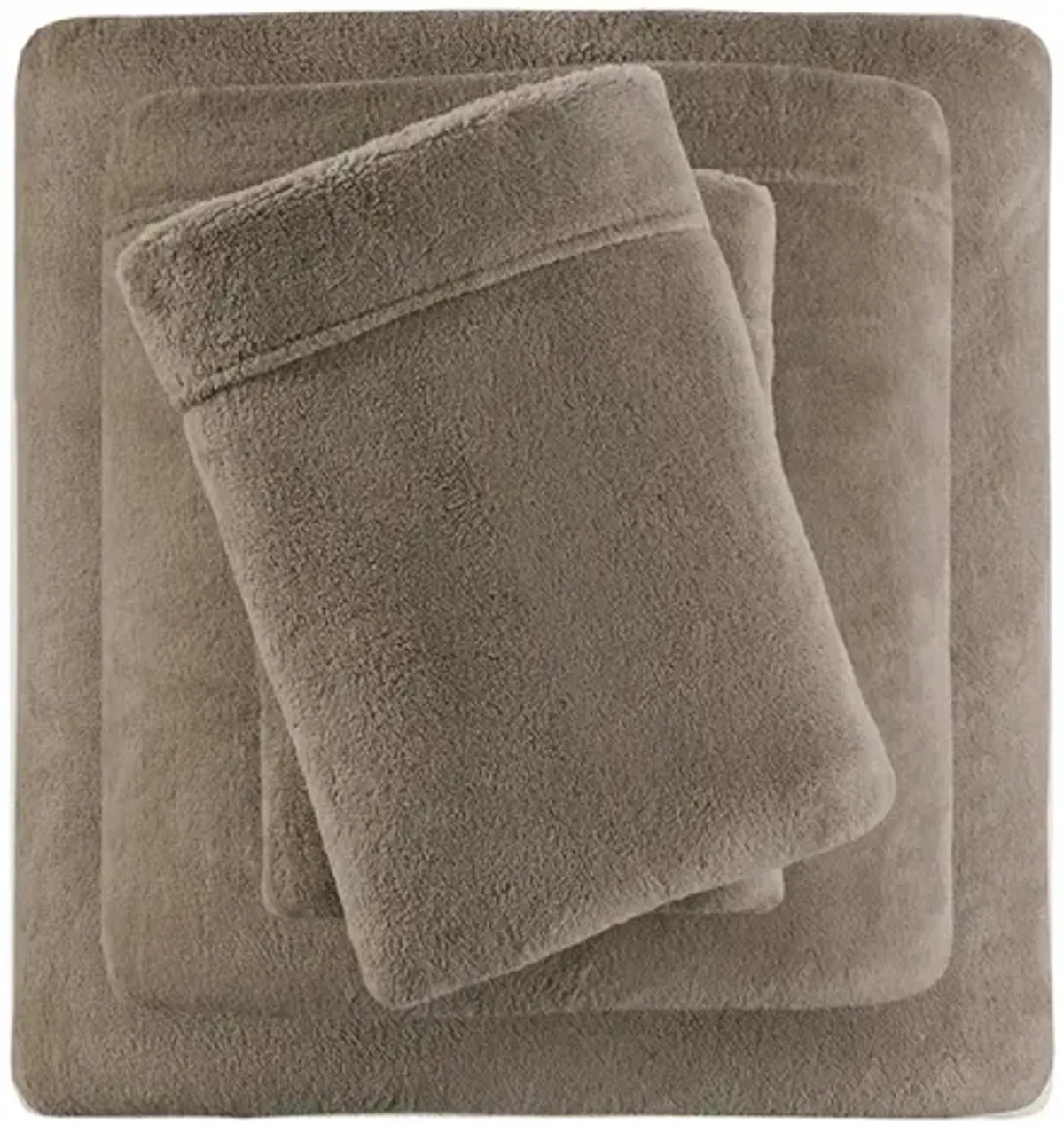 True North by Sleep Philosophy Soloft Plush Brown Sheet Set