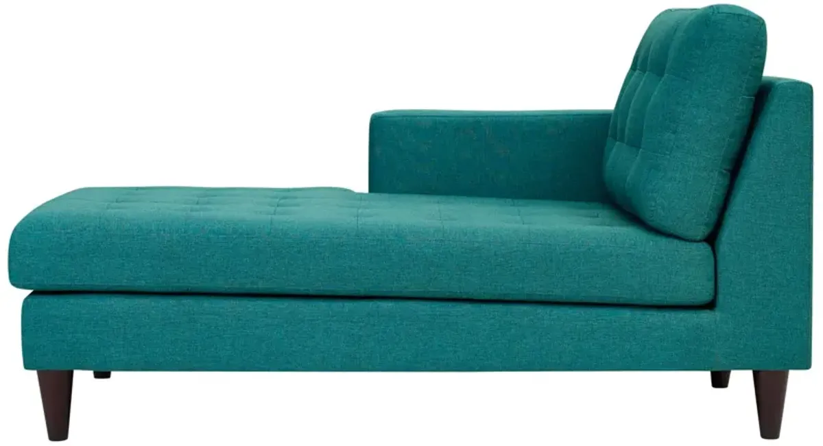 Empress Left-Arm Upholstered Fabric Chaise