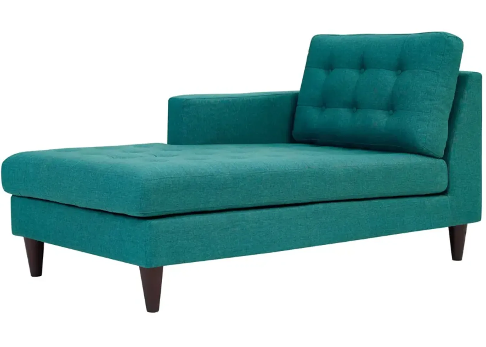 Empress Left-Arm Upholstered Fabric Chaise