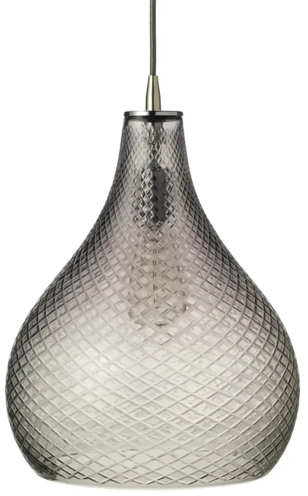 Cut Glass Curved Pendant