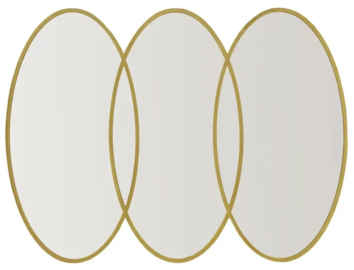 Madison Park Signature Eclipse Gold Gold Trio Wall Mirror