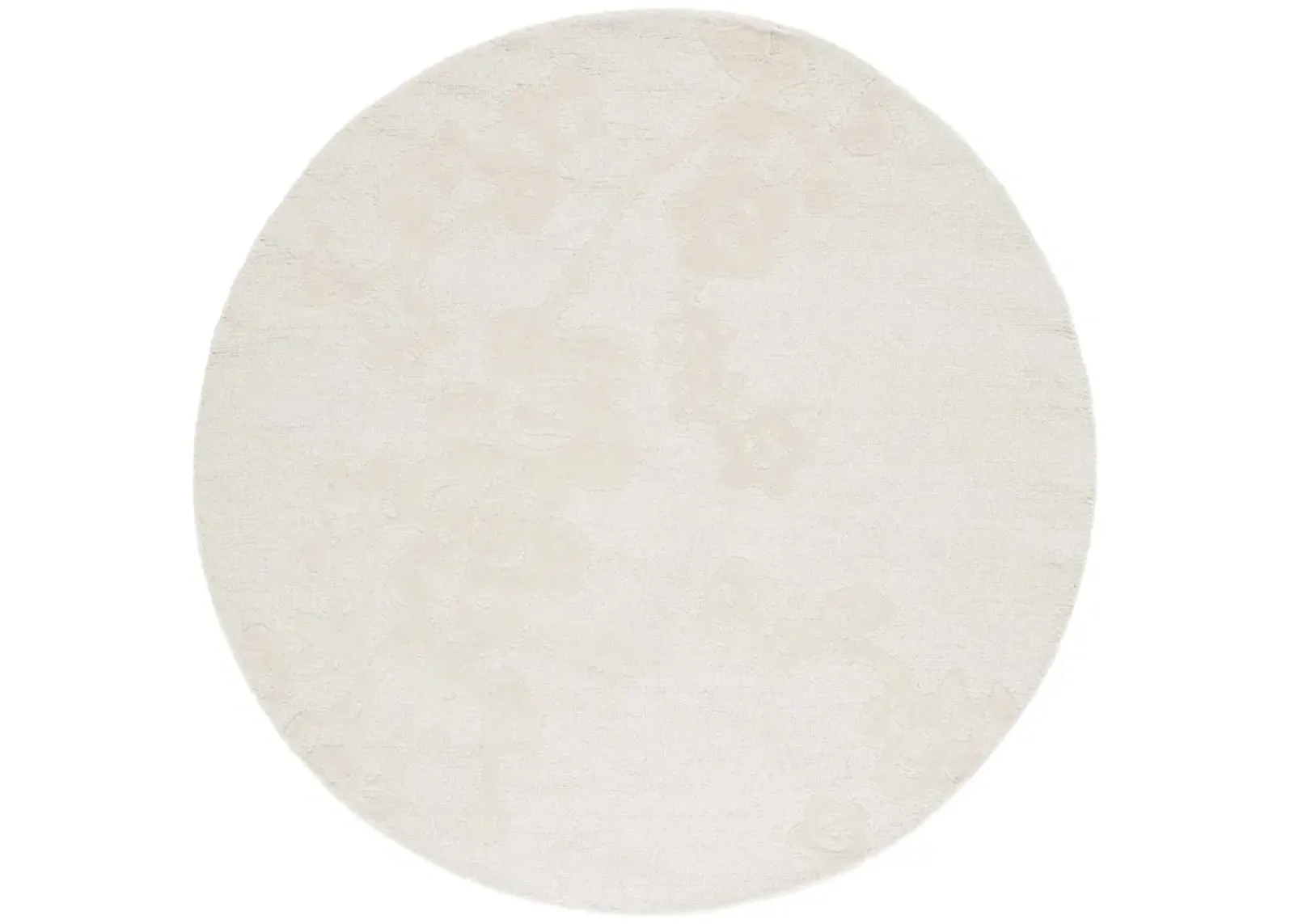 EBONY 504 IVORY 6' x 6' Round Round Rug