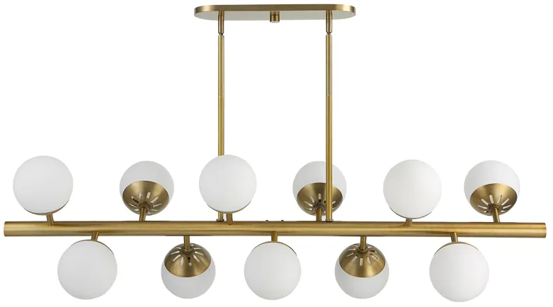 Droplet 11 Light Linear Chandelier