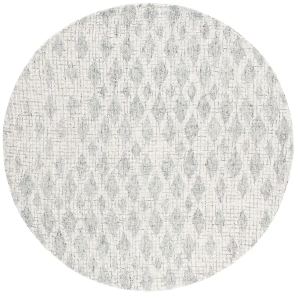 ABSTRACT Hand Tufted 6' x 6' Round area rug