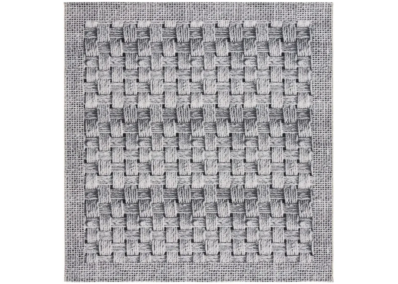 BARBADOS 557 Black 6'-6' x 6'-6'Square Square Rug