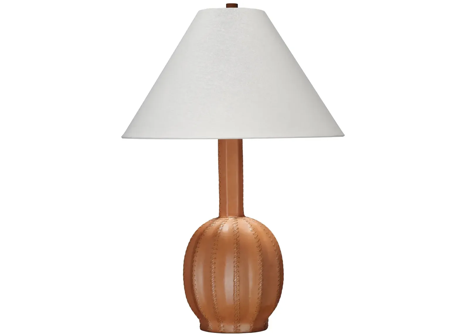 Cole Leather Table Lamp, Tan