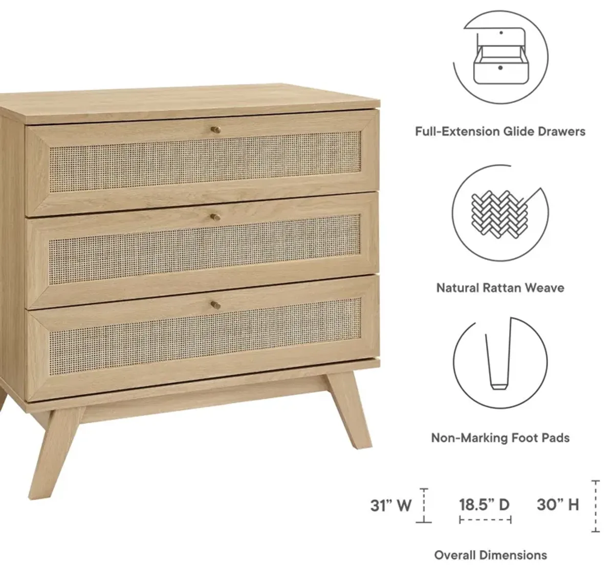 Soma 3-Drawer Dresser