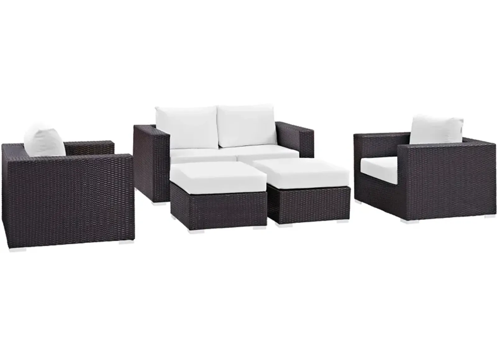 Convene 5 Piece Outdoor Patio Sofa Set