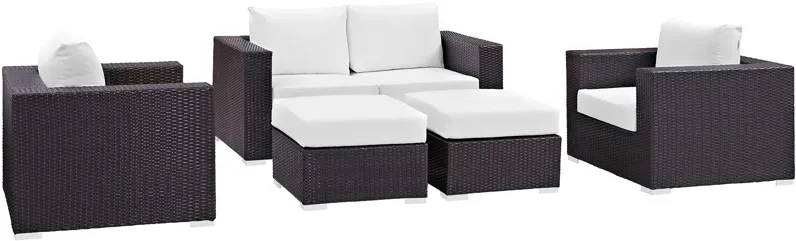 Convene 5 Piece Outdoor Patio Sofa Set