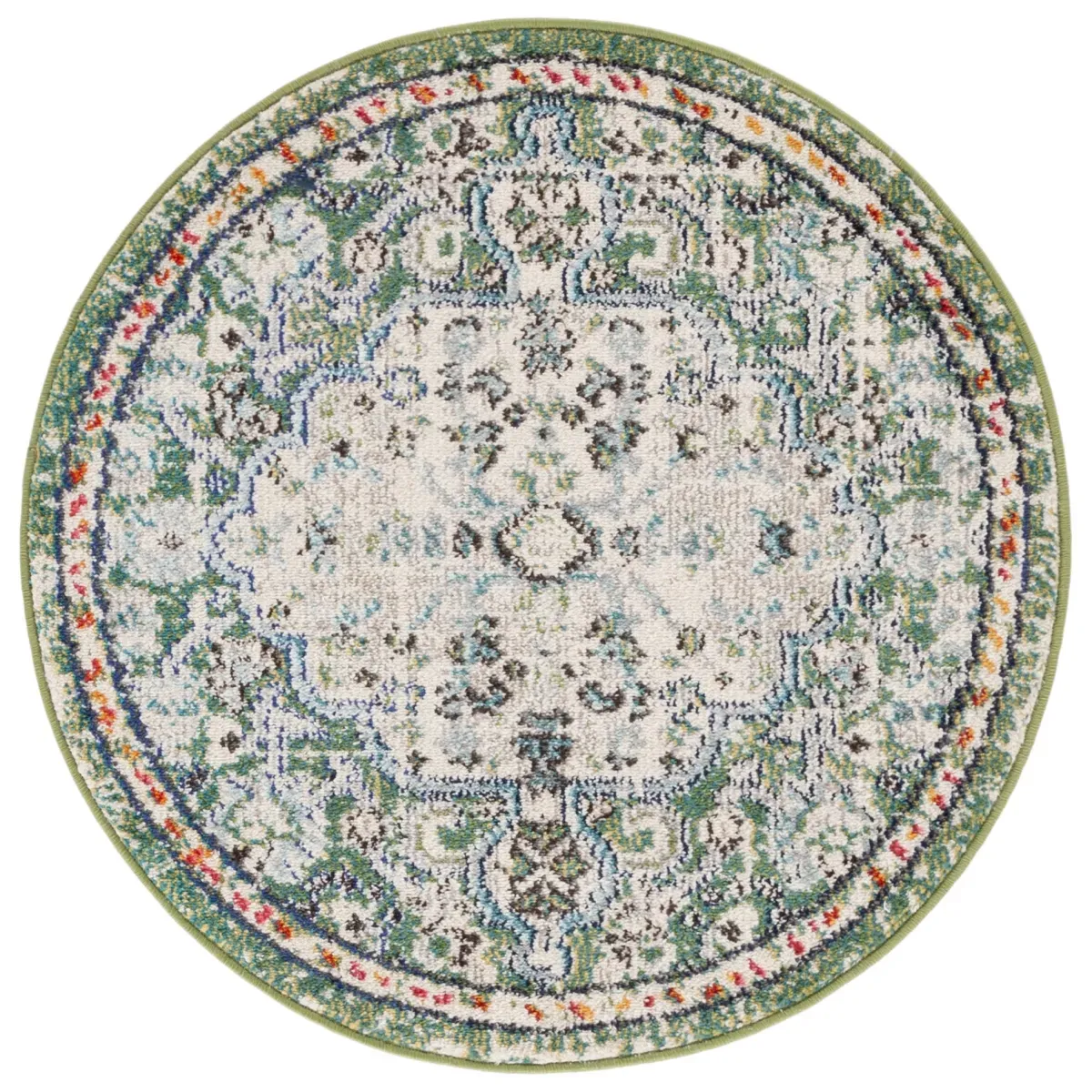 MADISON 447 GREEN  10' x 10' Round Round Rug
