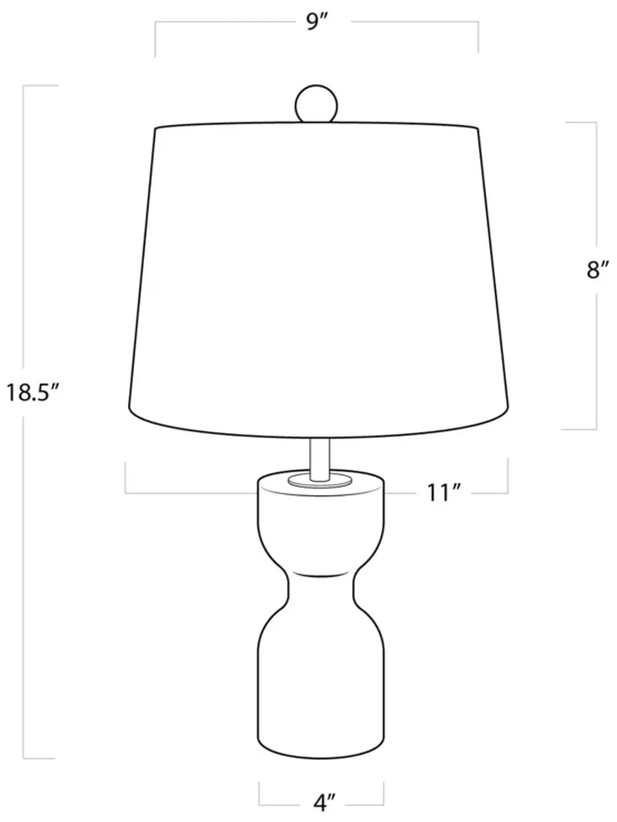 Joan Crystal Table Lamp Small