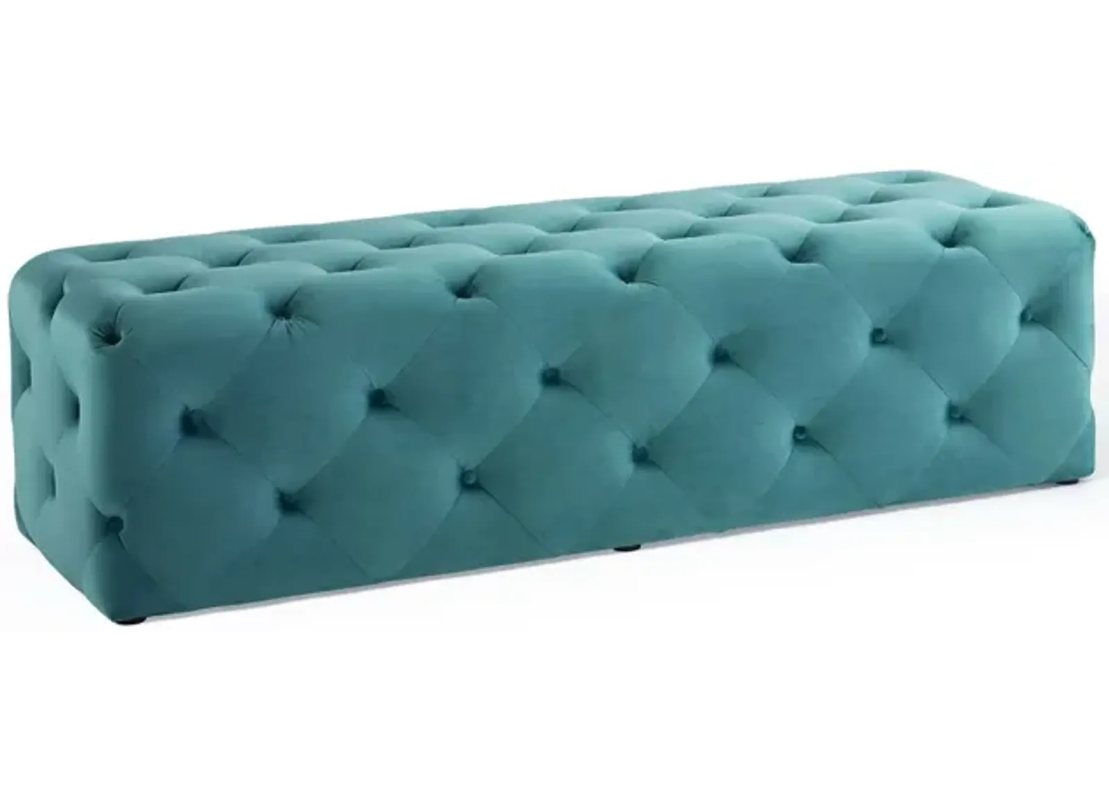 Amour 60" Tufted Button Entryway Performance Velvet Bench