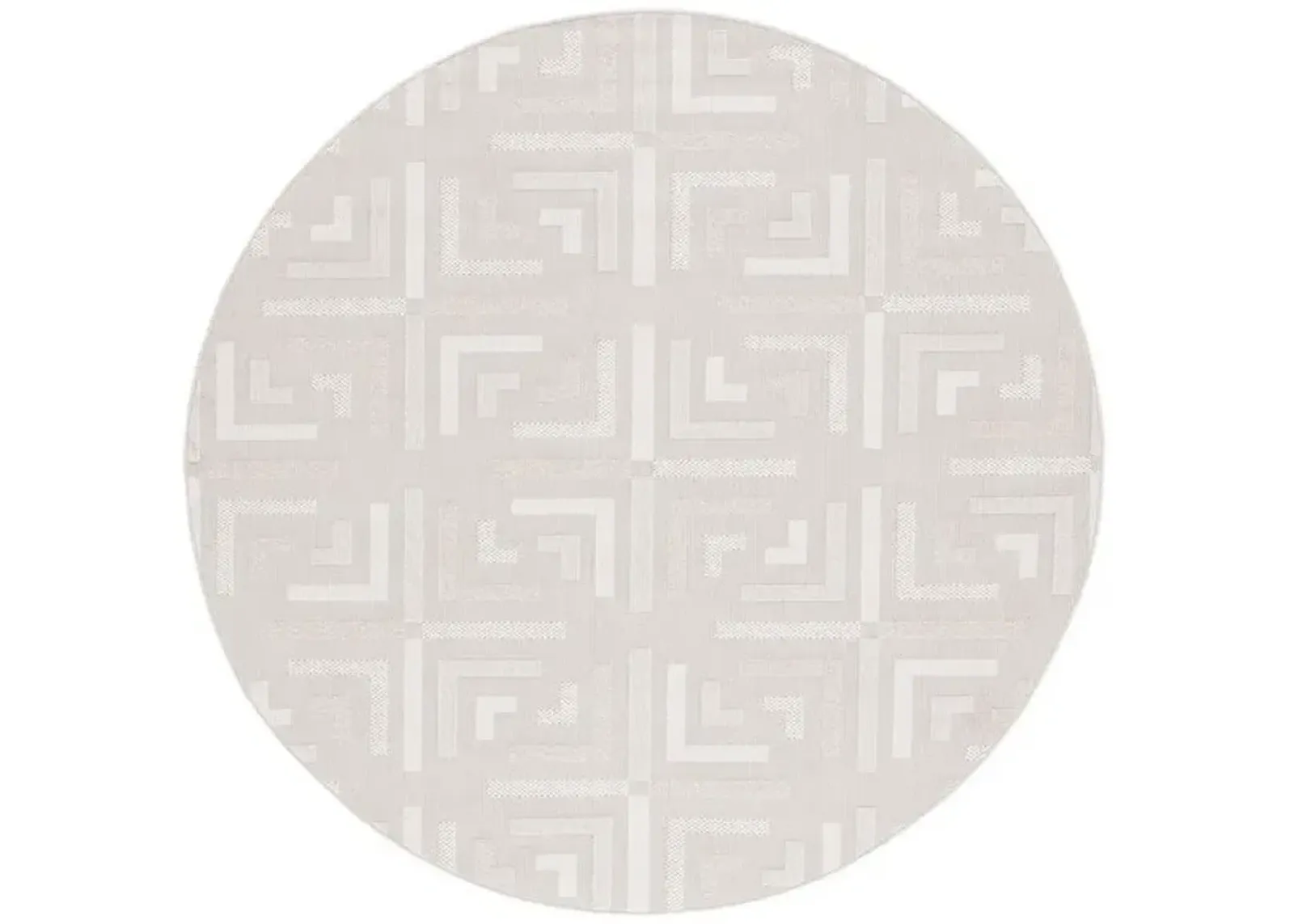 TRENDS 116 Beige 6'-7' X 6'-7' Round Round Rug