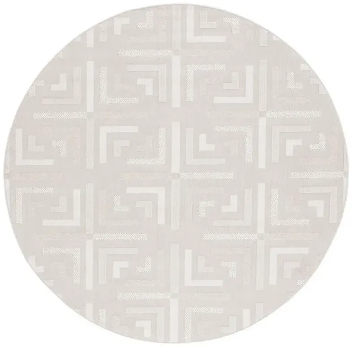 TRENDS 116 Beige 6'-7' X 6'-7' Round Round Rug