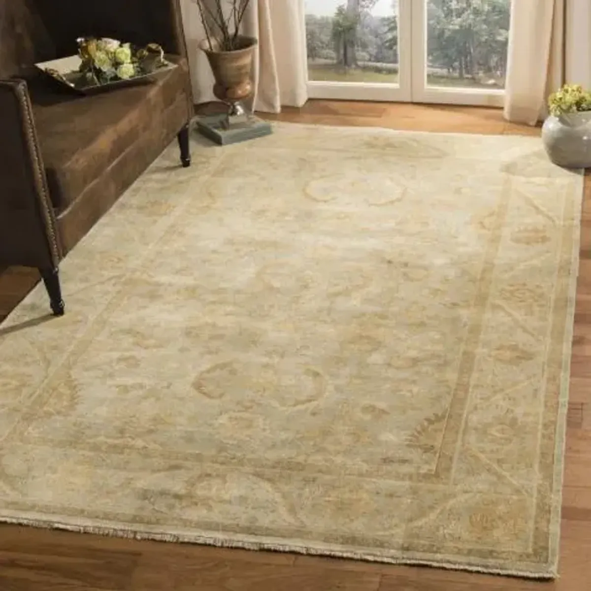 OUSHAK 154 Blue  10' X 14' Large Rectangle Rug