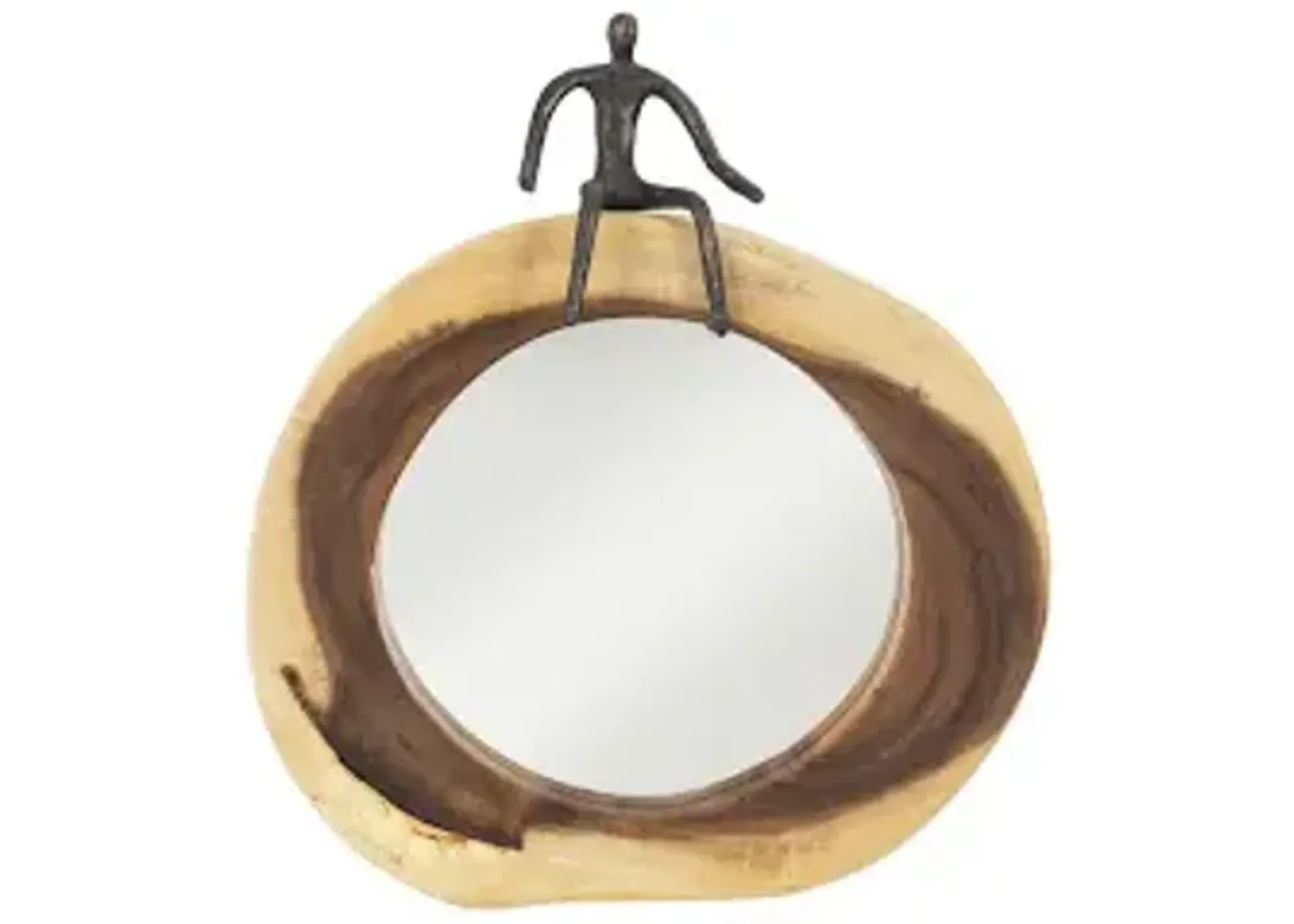 atlas cross cut mirror, small, full man