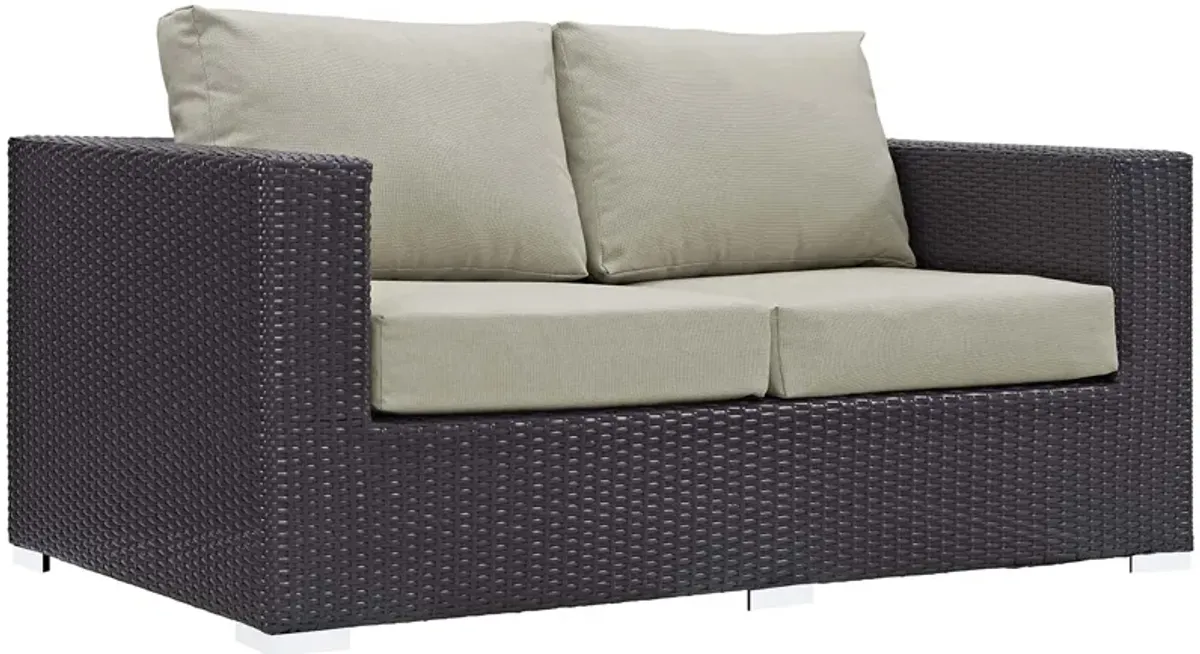 Convene 4 Piece Set Outdoor Patio with Fire Pit