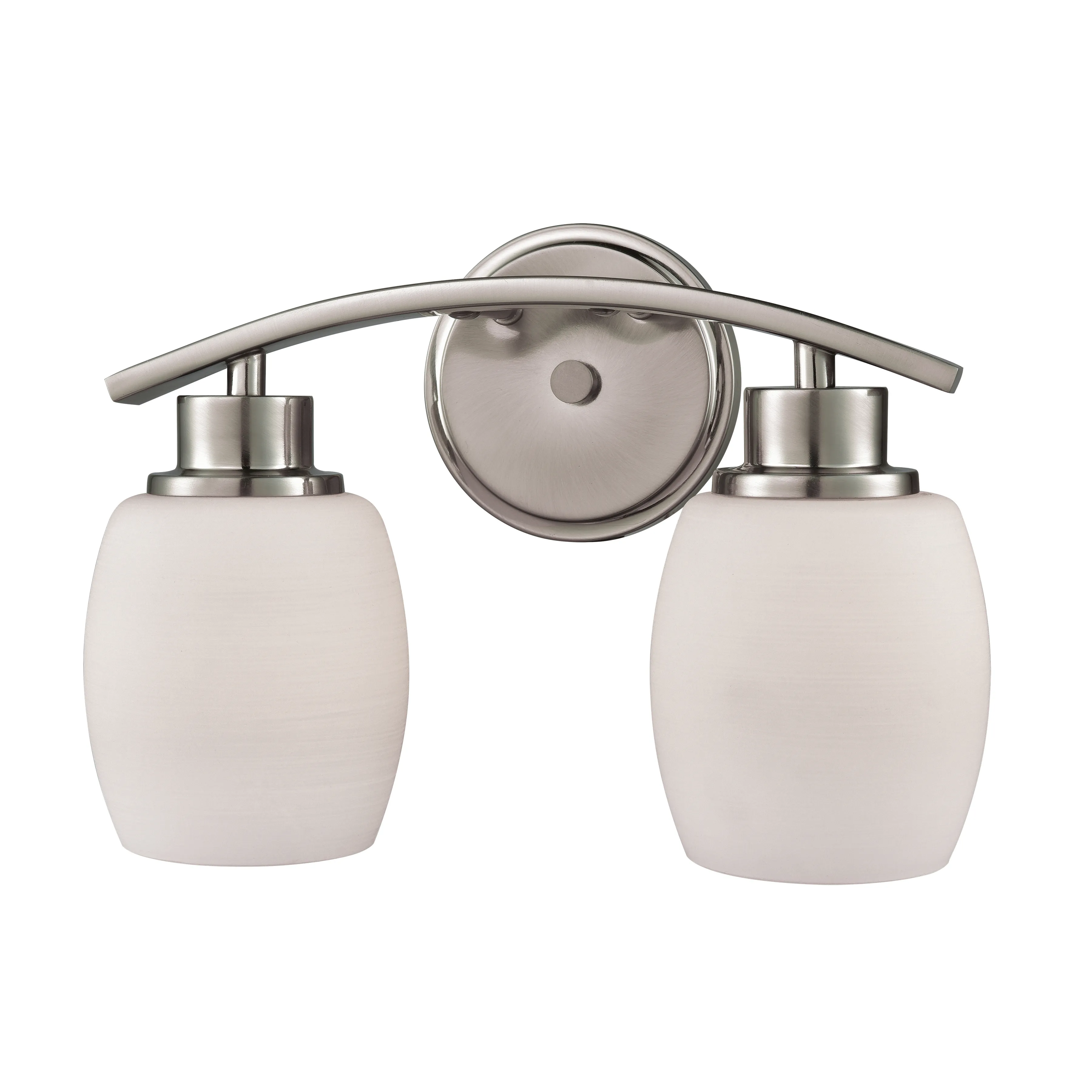 Casual Mission 12" Wide 2-Light Vanity Light - Brushed Nickel