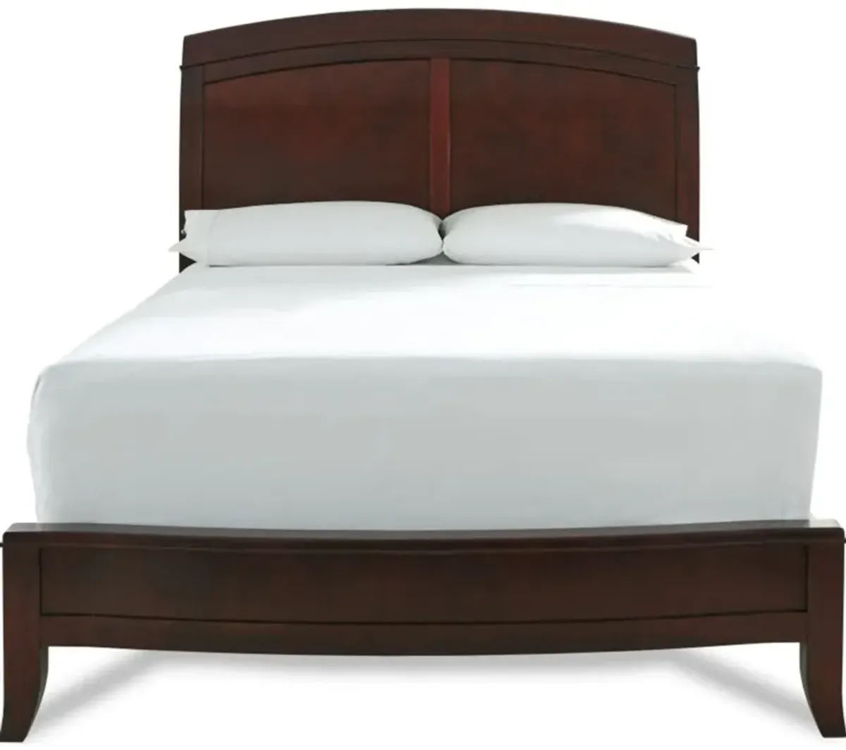 Brighton California King Size Low Profile Sleigh Bed In Cinnamon