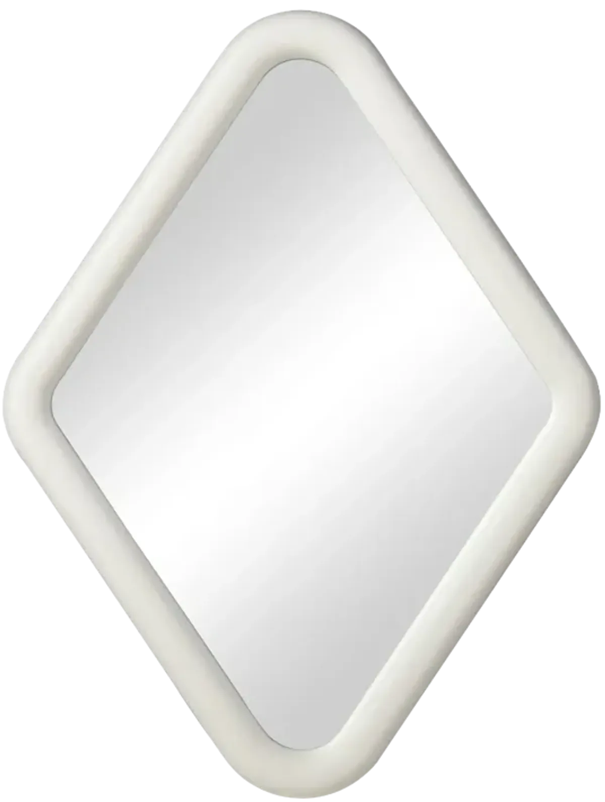 Diamond Wall Mirror - Whitewash